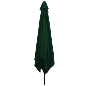 Ombrello da giardino Verde e Nero 295 x 295 x 245 cm 42003653