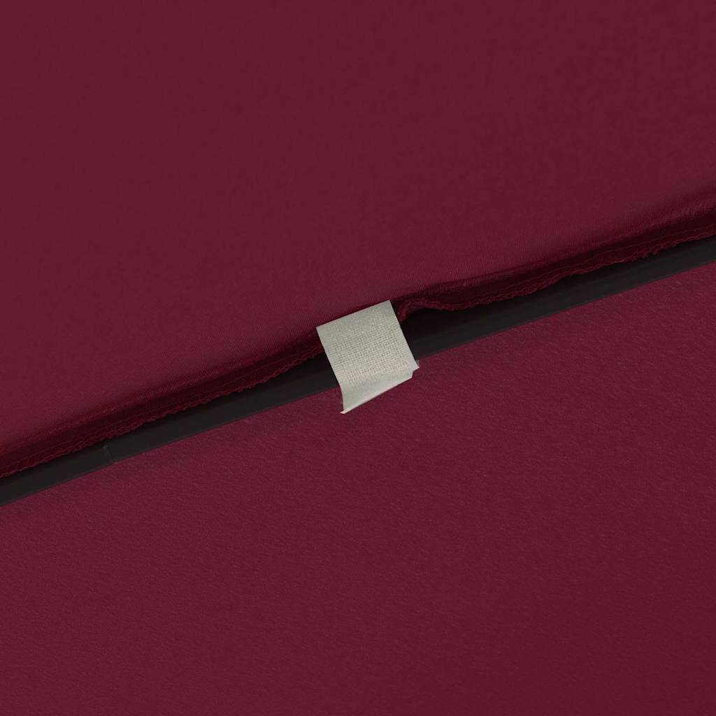 Ombrello da giardino Rosso e Nero 295 x 295 x 245 cm 42003656