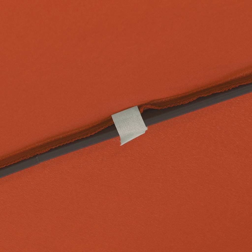 Ombrello da giardino Rosso e Nero 295 x 295 x 245 cm 42003657