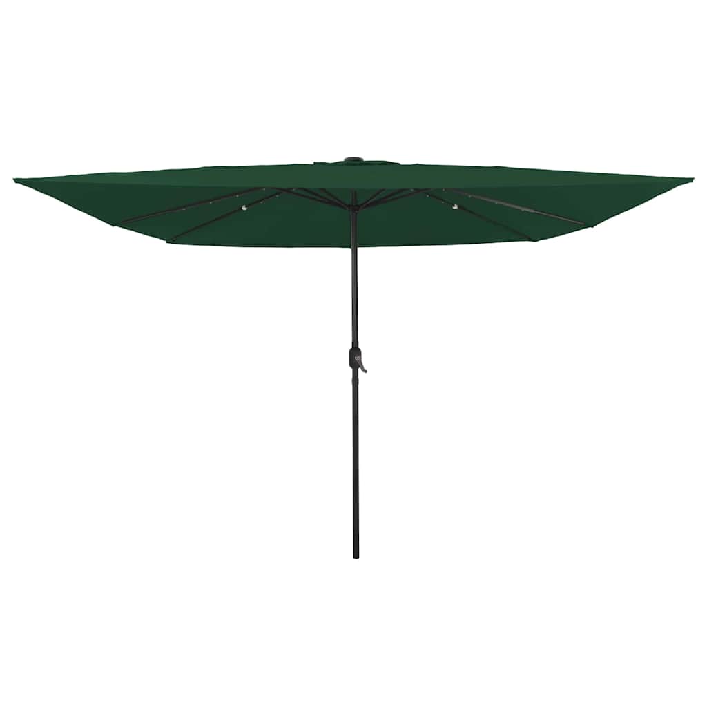Ombrello da giardino Verde e Nero 295 x 295 x 245 cm 42003661