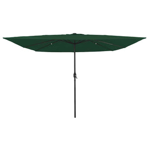 Ombrello da giardino Verde e Nero 295 x 295 x 245 cm 42003661