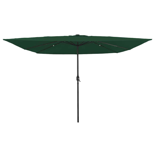 Ombrello da giardino Verde e Nero 295 x 295 x 245 cm 42003661