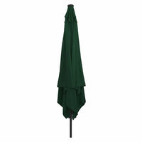 Ombrello da giardino Verde e Nero 295 x 295 x 245 cm 42003661