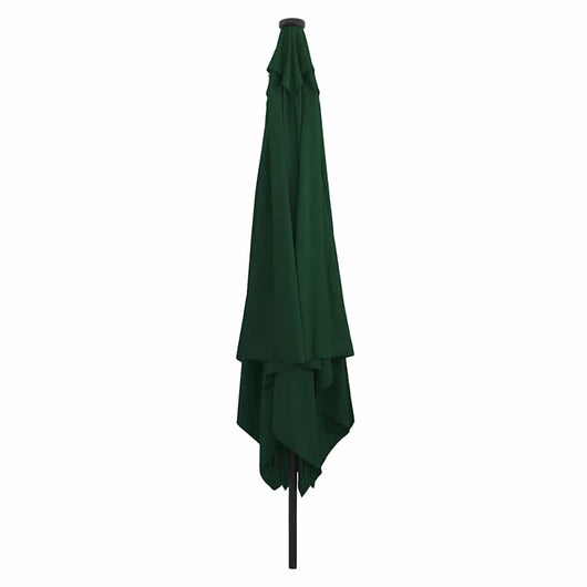 Ombrello da giardino Verde e Nero 295 x 295 x 245 cm 42003661