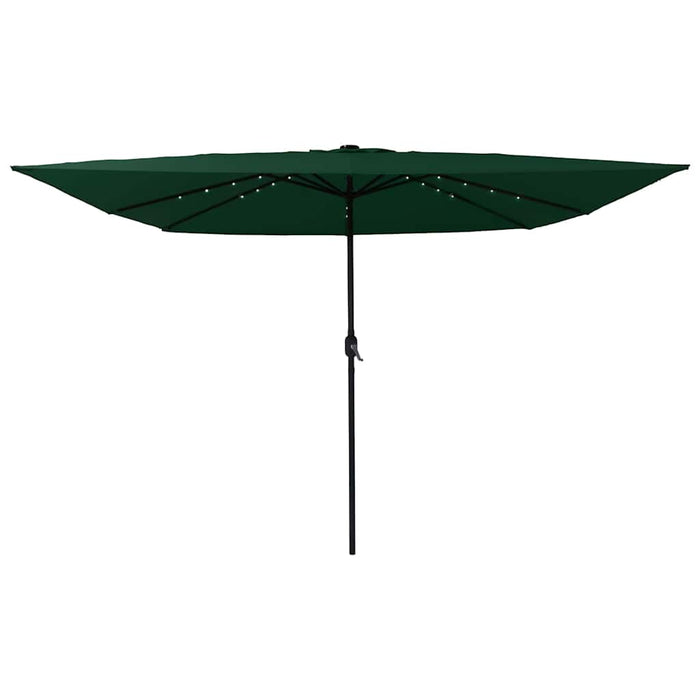 Ombrello da giardino Verde e Nero 295 x 295 x 245 cm 42003661