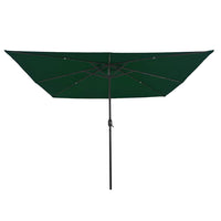 Ombrello da giardino Verde e Nero 295 x 295 x 245 cm 42003661
