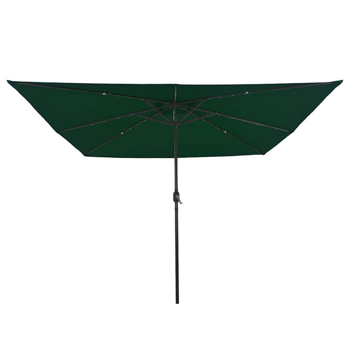 Ombrello da giardino Verde e Nero 295 x 295 x 245 cm 42003661
