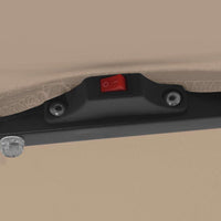 Ombrello da giardino Taupe e Nero 295 x 295 x 245 cm 42003663