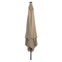 Ombrello da giardino Taupe e Nero 295 x 295 x 245 cm 42003663
