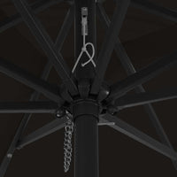 Ombrello da giardino Nero 295 x 295 x 245 cm 42003666