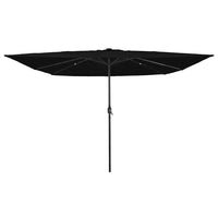 Ombrello da giardino Nero 295 x 295 x 245 cm 42003666