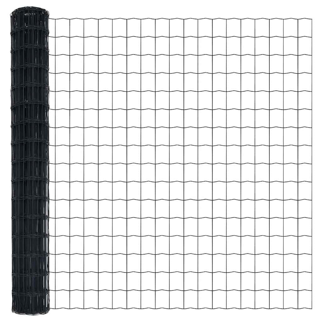 Recinzione Euro Grigio 1.5 x 10 m Ferro rivestito in PVC 42004504