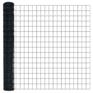 Recinzione Euro Grigio 1.5 x 10 m Ferro rivestito in PVC 42004504