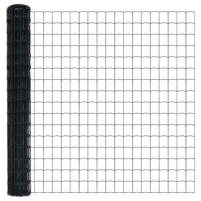 Recinzione Euro Grigio 1.5 x 10 m Ferro rivestito in PVC 42004504