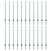 Pali per Recinzione 22 pcs Verde 160 cm Acciaio 3335920