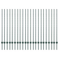 Pali per Recinzione 22 pcs Verde 180 cm Acciaio 3335922