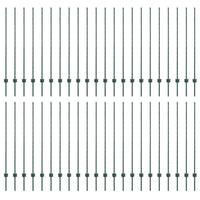Pali per Recinzione 44 pcs Verde 180 cm Acciaio 3335923