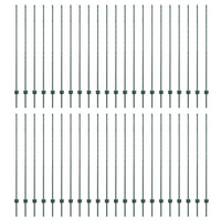 Pali per Recinzione 44 pcs Verde 200 cm Acciaio 3335927