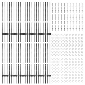 Pali per Recinzione 88 pcs Grigio 140 cm Acciaio 3335937