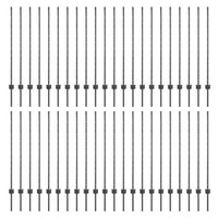 Pali per Recinzione 88 pcs Grigio 160 cm Acciaio 3335939