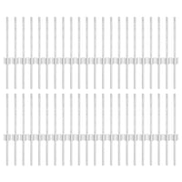 Pali per Recinzione 44 pcs Argento 80 cm Acciaio 3335947