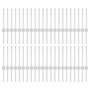 Pali per Recinzione 44 pcs Argento 80 cm Acciaio 3335947