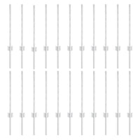 Pali per Recinzione 22 pcs Argento 100 cm Acciaio 3335950