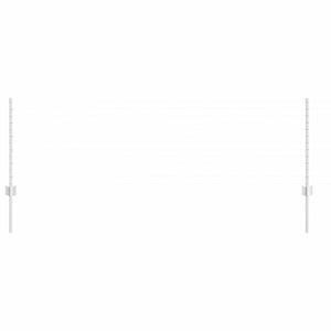 Pali per Recinzione 22 pcs Argento 100 cm Acciaio 3335950