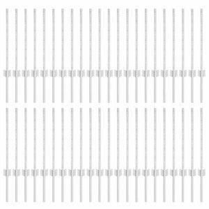 Pali per Recinzione 44 pcs Argento 100 cm Acciaio 3335951
