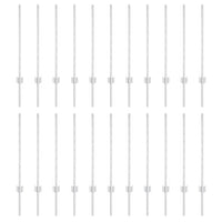 Pali per Recinzione 22 pcs Argento 120 cm Acciaio 3335952