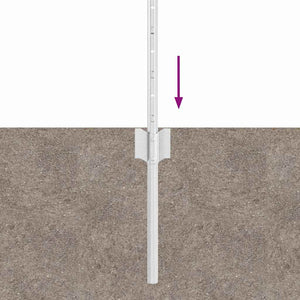 Pali per Recinzione 22 pcs Argento 120 cm Acciaio 3335952