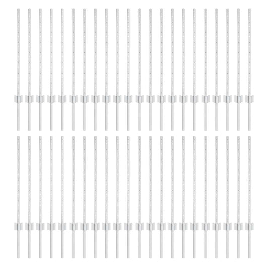 Pali per Recinzione 44 pcs Argento 120 cm Acciaio 3335953