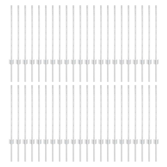 Pali per Recinzione 44 pcs Argento 120 cm Acciaio 3335953