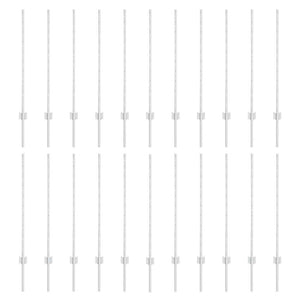 Pali per Recinzione 44 pcs Argento 140 cm Acciaio 3335954