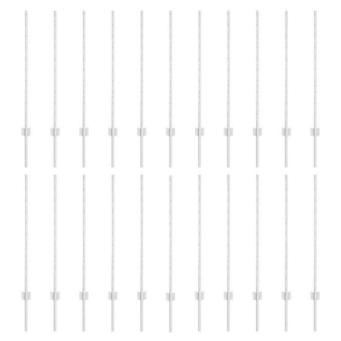 Pali per Recinzione 44 pcs Argento 140 cm Acciaio 3335954