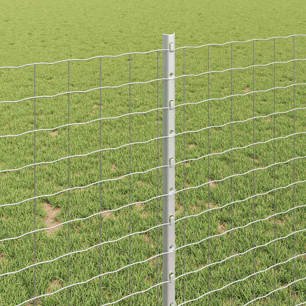 Pali per Recinzione 88 pcs Argento 140 cm Acciaio 3335955