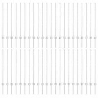 Pali per Recinzione 88 pcs Argento 140 cm Acciaio 3335955