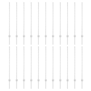 Pali per Recinzione 44 pcs Argento 160 cm Acciaio 3335956