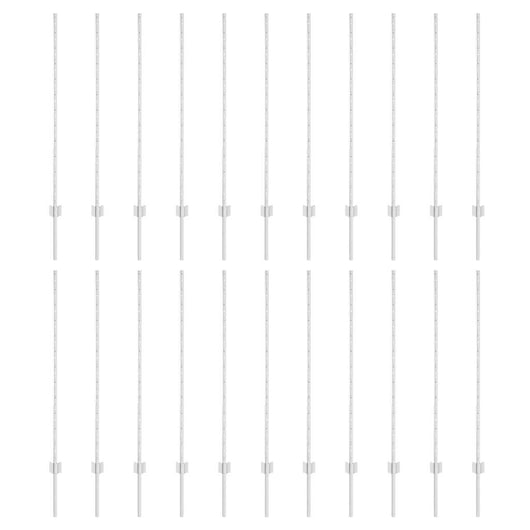 Pali per Recinzione 44 pcs Argento 160 cm Acciaio 3335956