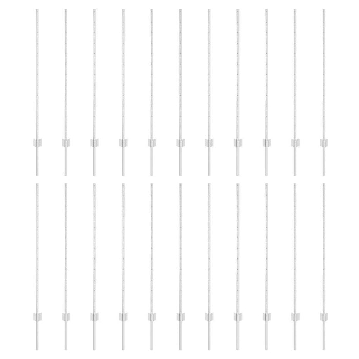 Pali per Recinzione 44 pcs Argento 160 cm Acciaio 3335956