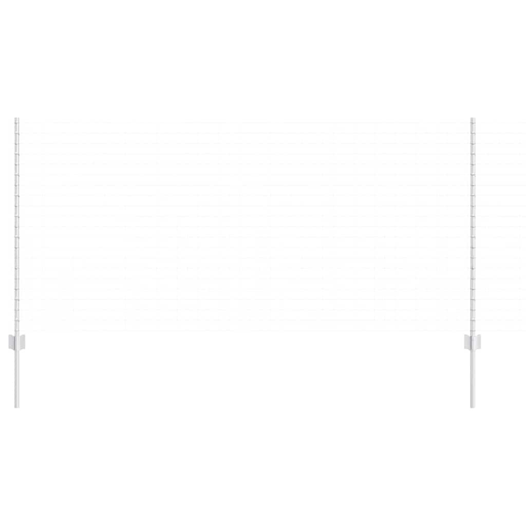 Pali per Recinzione 44 pcs Argento 160 cm Acciaio 3335956