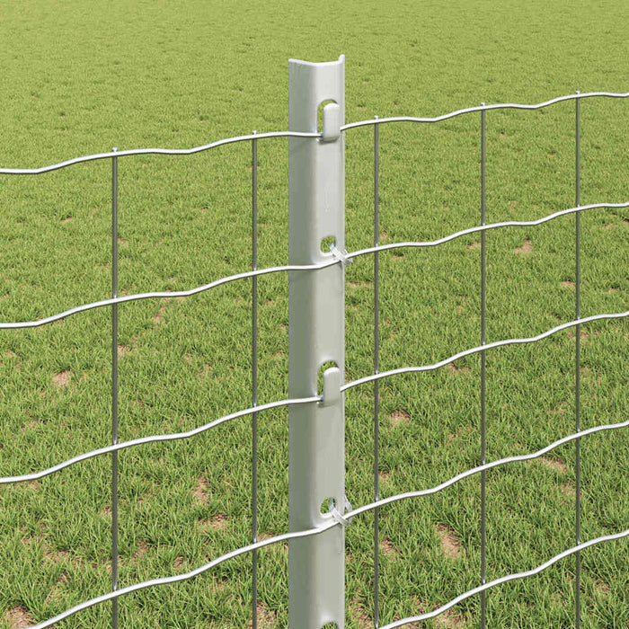 Pali per Recinzione 88 pcs Argento 160 cm Acciaio 3335957