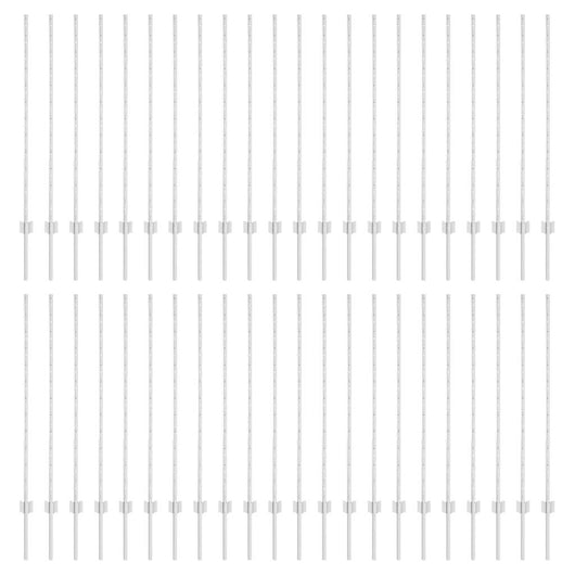 Pali per Recinzione 88 pcs Argento 160 cm Acciaio 3335957