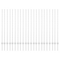 Pali per Recinzione 44 pcs Argento 180 cm Acciaio 3335958