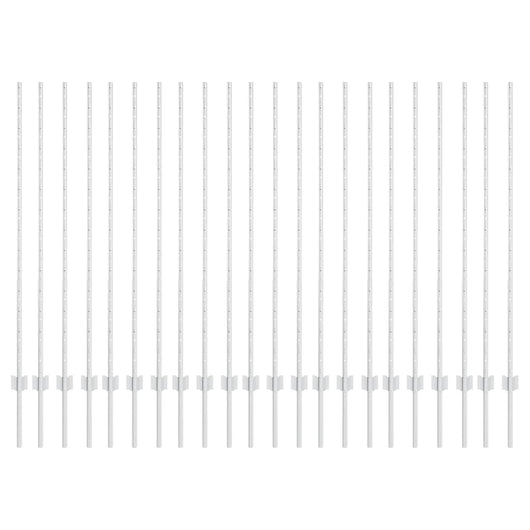 Pali per Recinzione 44 pcs Argento 180 cm Acciaio 3335958