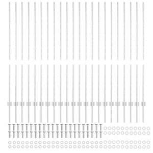 Pali per Recinzione 44 pcs Argento 180 cm Acciaio 3335958