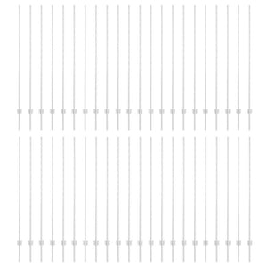 Pali per Recinzione 88 pcs Argento 200 cm Acciaio 3335961