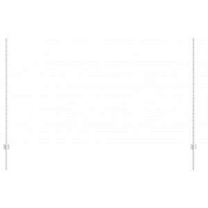 Pali per Recinzione 44 pcs Argento 200 cm Acciaio 3335962