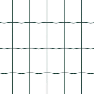 Recinzione con pali. Verde 1.5 x 10 m Acciaio 3335978