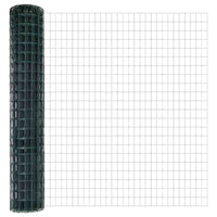 Recinzione con pali. Verde 1.5 x 10 m Acciaio 3335978